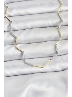 Renas Store Vip Seri Zikzak Model Kadın Kolye - TJ-BKO10760