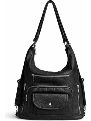 PaminBags Aksesuar Paminbags Yumuşak Kumaşlı Sırt Kullanımlı Salaş 3 Çanta PMN0026