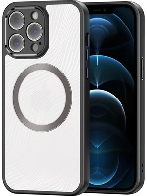 Dux Ducis iPhone 12 Pro Max Aimo Series Mag Safe Premium Buzlu Sert Pc-Tpu KILIF-(5775)