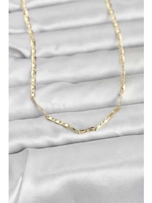 Renas Store cm 14K Gold Renk Gemici Zincir Model 60 cm Kadın Kolye - TJ-BKO10968