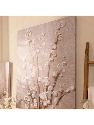 Evidea Deco Spring Kanvas Tablo - Bej  - 75X100 cm