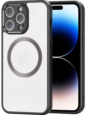Dux Ducis iPhone 14 Pro Aimo Series Magsafe Premium Buzlu Sert Pc-Tpu KILIF-(5775)