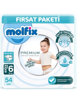 AyrStore Molfix Premium Ultra Fırsat Paketi 6 Beden 54 Adet