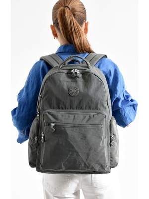AyrStore Louisiana Polo Bolsas Kadın Okul Sırt Çanta Gri 1094