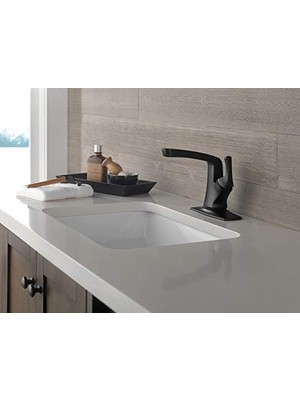 AyrStore Vesna Mat Siyah Banyo Bataryası, Tek Delikli Banyo Bataryası, Tek Saplı Banyo Bataryası, Drenaj Montajı, Mat Siyah 15789LF-BL