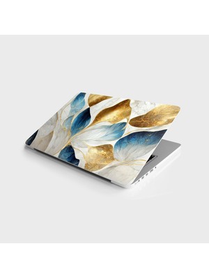 AyrStore Laptop Bilgisayar Notebook Pc Kaplama Etiketi Lüks Ebru Sanat