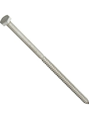 AyrStore The Group 964591 1/4 x 6 Inç Paslanmaz Çelik Altıgen Uçlu Vida, 10'lu Paket