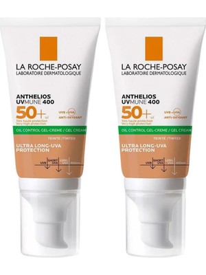 AyrStore Anthelios Uvmune Oil Control Spf 50+ Yağlı Ciltler Için Renkli Yüz Güneş Kremi 2 Adet
