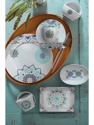 AyrStore Porselen Leonberg 6 Kişilik 32 Parça Kahvaltı Takımı 10506