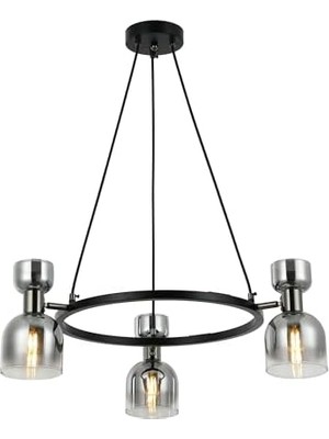 AyrStore Assor 3'lü Kobalt Avize 3XE14