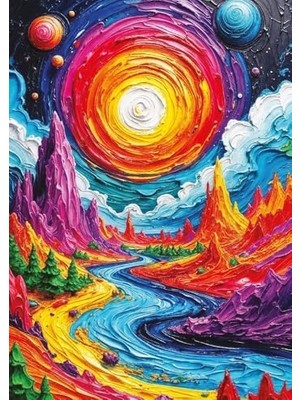 AyrStore Renk Evreni 1000 Parça Puzzle