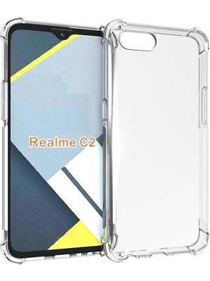 Oppo Realme C2 Anti-Drop Darbe Emici Silikon KILIF-(5775)
