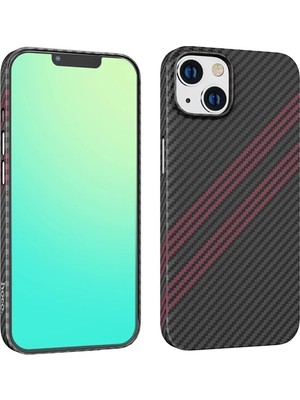 Hoco iPhone 14 Plus 6.7 Kılıf Kevlar Texture Darbe Emici Telefon KILIFI-(5775)