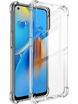 Oppo Reno F19-A74 Kamera Korumalı Shockproof Silikon KILIF-(5775)