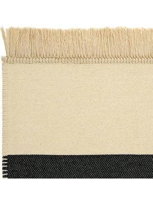 AyrStore Lovely 291A Bej Kilim Makinede Yıkanabilir Çift Taraflı Akrilik Ince Banyo Balkon Mutfak Kilimi