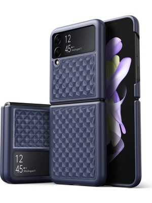 Dux Ducis Venice Series Samsung Galaxy Z Flip4 5g Için Premium Deri KILIF-(5775)