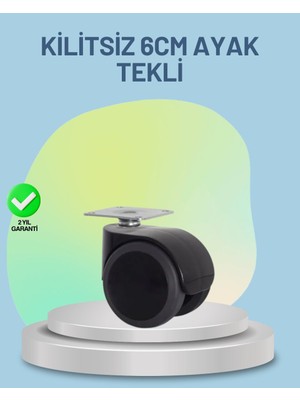 TKÇ Mobilya Tekerleği 6 cm Kilitsiz Tekli Satış