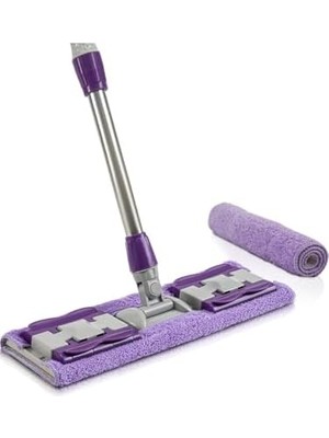 AyrStore Mandallı Mop Mikrofiber Sihirli Mop Duvar Yüzey Temizlik Mikrofiber Mandallı Mop, Teleskopik 360 Derece Dönen, Uzayıp Kıslan Sap, Istediğin Bezi Tak Kullan Yedek Bezli