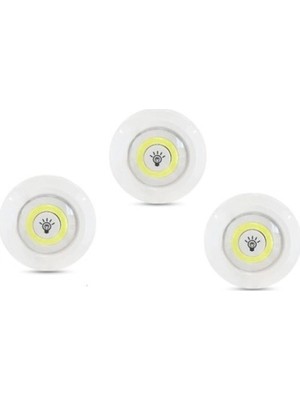 Senka Mey Ithalat® Kablosuz Uzaktan Kumandalı 3lü LED Lamba Seti