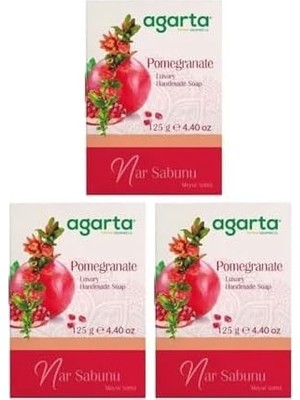 AyrStore Doğal Nar Sabunu 125 gr x 3 Adet