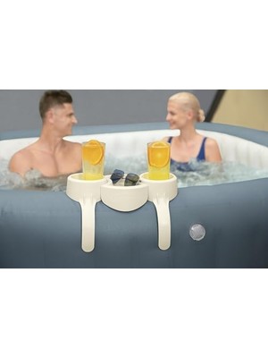 AyrStore Lay-Z Spa Içecek Tutucu, Set 35 x 2,32 x 20,5 Cm, Beyaz