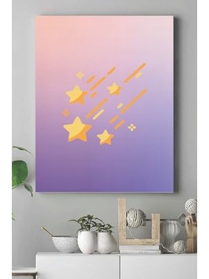 AyrStore (PSTER15288) Uzay Temalı Çocuk Odası Kanvas Tablo 7 30 x 40