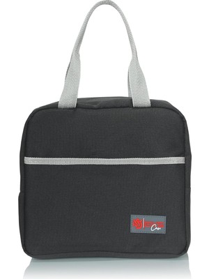 AyrStore Yemek Taşıma Çantası ve Soğuk Termal Termos Mama Taşıma Çantası Kamp Piknik Soğutucu (Siyah)