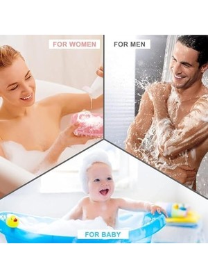 AyrStore Silikon Vücut Temizleyici, 2si 1 Arada Yükseltilmiş Banyo ve Şampuan Fırçası, Duş Için Peeling Vücut Fırçası, Premium Silikon Lif, Saç Derisi Masaj Fırçası, Kadın