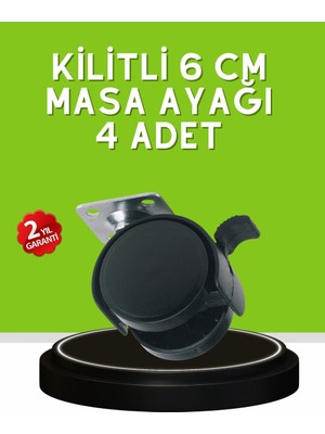 TKÇ Sehpa ve Restoran Arabası Için Kilitli Ayak 4’lü