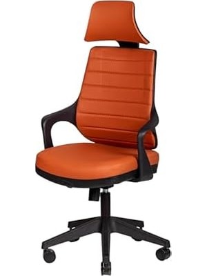 AyrStore Vinasa Kahverengi Deri Yönetici Koltuğu