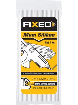 Silikon Mum Çubukları, Kalın, 11.2mm Çap, 1kg Poşet