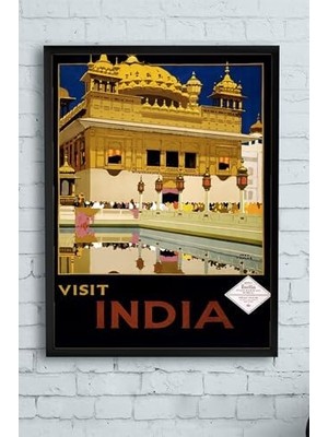 AyrStore (PSTER11243) Hindistan Manzara Çerçeveli Tablo (21X30CM)
