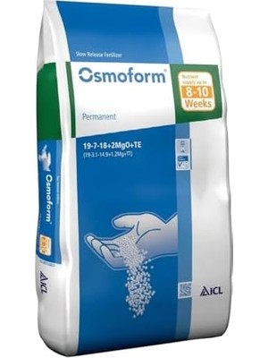 Osmoform Permanent 19-7-18+2mgo+Te Yavaş Salınımlı Bitki Gübresi 8-10 Hafta 25 kg