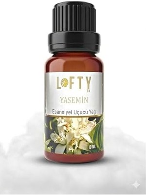 Lofty Yasemin Saf Uçucu Yağ (10ML) -%100 Doğal Esansiyel Yağ | Etkileyici ve Egzotik Oda Kokusu, Buhurdanlık ve Difüzör Yağı