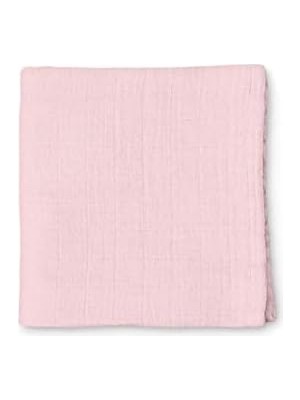Deux LAPINS%100 Pamuk Müslin Bebek Örtüsü, Pembe, 100X100 cm