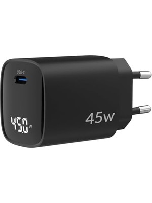 45W Gan LED Ekranlı Type-C Pd Şarj Cihazı iPad & & Notebook Uyumlu Şarj Aleti