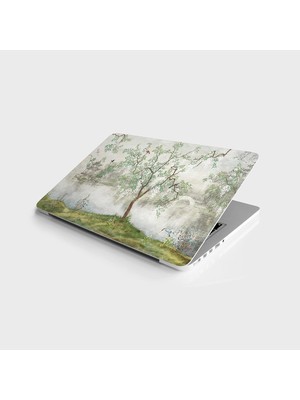 Laptop Bilgisayar Notebook Pc Kaplama Etiketi Ağaç Kuşlar