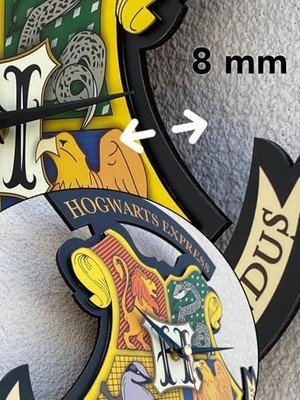 Potter Hogwarts Figür Dekoratif Sarkaçlı Duvar Saati