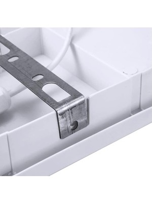 15W IP65 Oval Beyaz LED Tavan ve Duvar Lambası | 6500K Beyaz Işık | Su ve Toz Geçirmez Banyo Bahçe Balkon Aydınlatma Armatürü | Yüzeye Monte, 1500 Lümen (220V)
