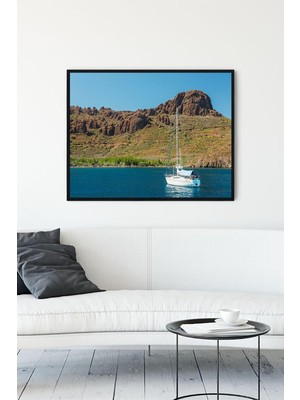 (PSTER10602) Datça Manzara Çerçeveli Tablo (21X30CM)