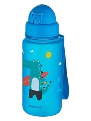 Figürlü 400 ml Pipetli Tritan Çocuk Su Matarası