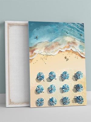 Beach Vibes, Plaj Rüyası, Deniz Manzaralı Kanvas Tablo - Tuval Tablo