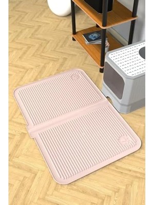Die Grup Büyük Boy 40X60 cm Yıkanabilir Kedi Kumu Paspası, Havuzlu Tasarım