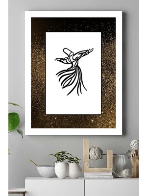 (PSTER15736) Mevlana Tasarım Dini Kanvas Tablo 40 x 60