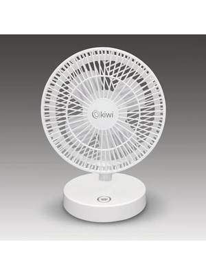 Şarjlı Beyaz Ayarlanılabilir Mini Fan Masa Üstü Vantilatörü USB Soğutucu Sessiz El Fanı
