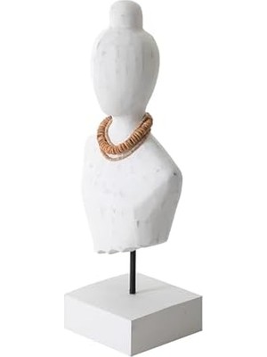 Lady Büst I Biblo Beyaz 18X12X43CM