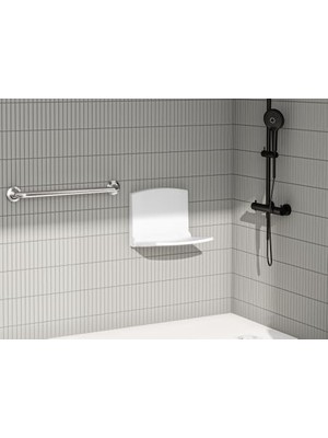A44473 Katlanabilir Duş Oturağı, Beyaz