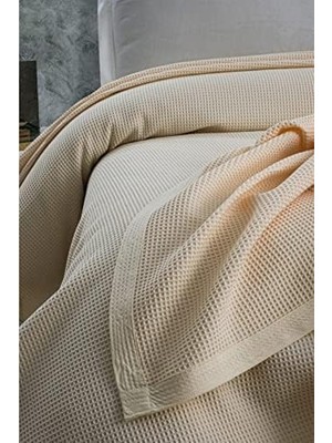 Klimalı Pike - Nefes Alabilen Pamuk Pike, Yazlık ve Mevsimlik Yatak Örtüsü, Yumuşak ve Hafif, Terletmez,tek Kişilik 170X240