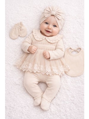 Almini Baby Mini Princess 5’li Hastane Çıkışı Seti (0-3 Ay)