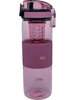 700ML Silikon Gövdeli Detoks Aparatlı Tritan Su Matarası